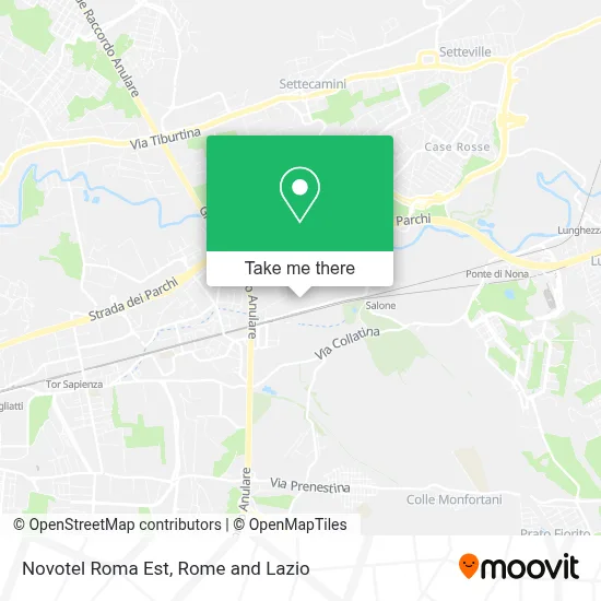 Novotel Roma Est map