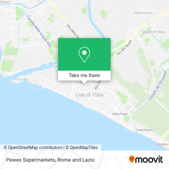 Pewex Supermarkets map
