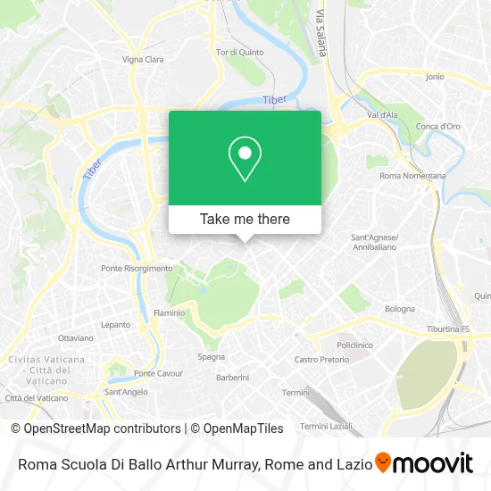 Roma Scuola Di Ballo Arthur Murray map