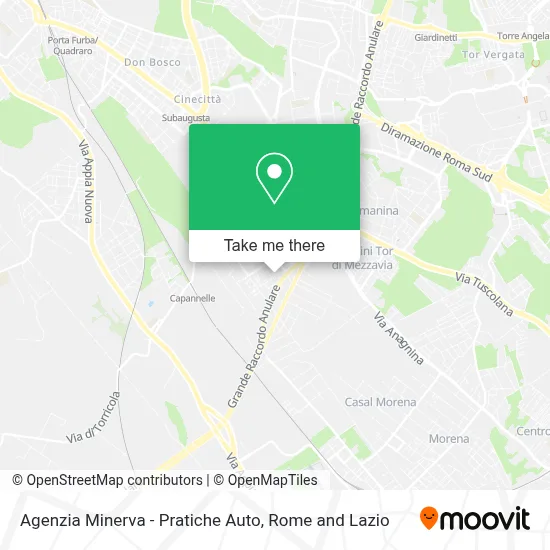 Agenzia Minerva - Pratiche Auto map