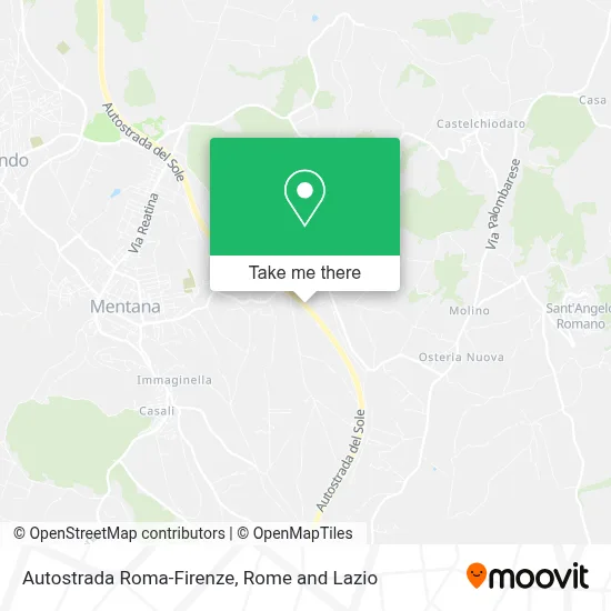 Autostrada Roma-Firenze map