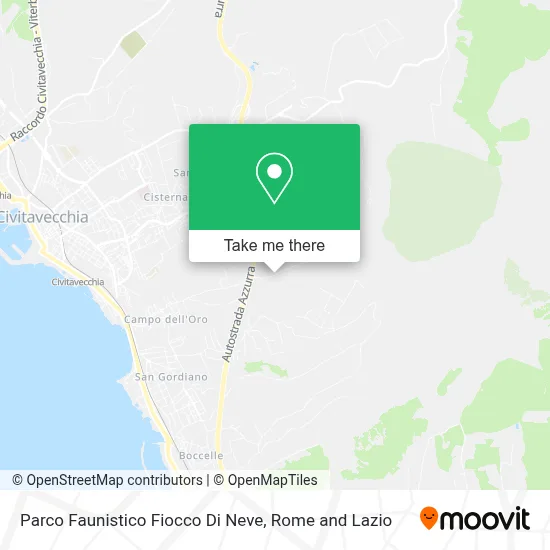 Parco Faunistico Fiocco Di Neve map