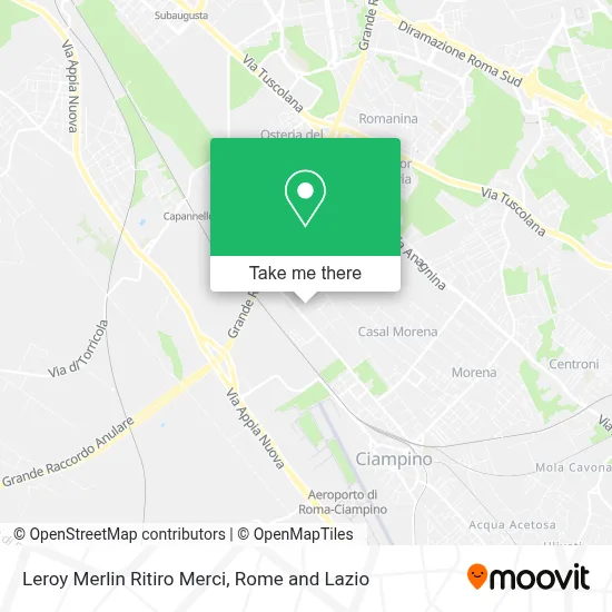 Leroy Merlin Ritiro Merci map