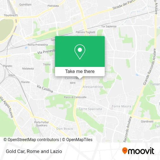 Gold Car map