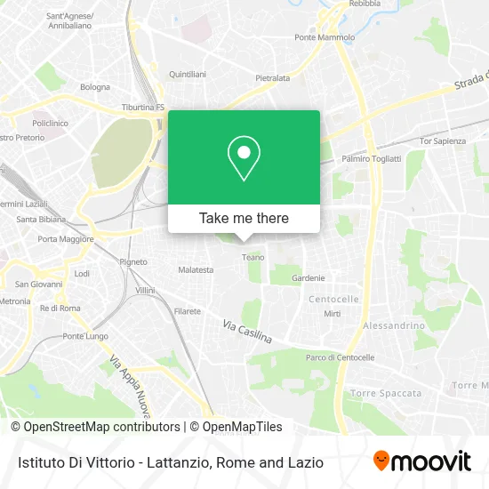 Istituto Di Vittorio - Lattanzio map