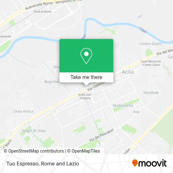 Tuo Espresso map