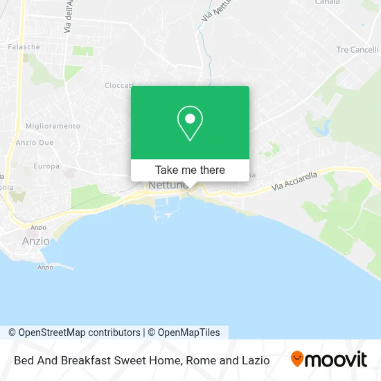 Bed And Breakfast Sweet Home map