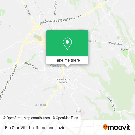 Blu Star Viterbo map