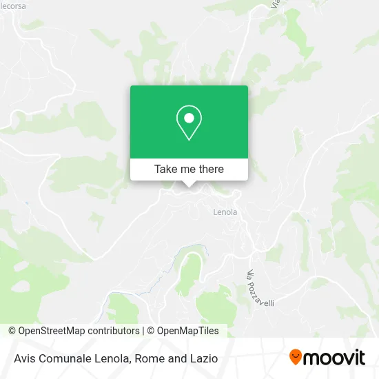 Avis Comunale Lenola map