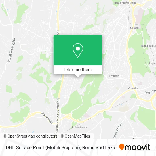 DHL Service Point (Mobili Scipioni) map