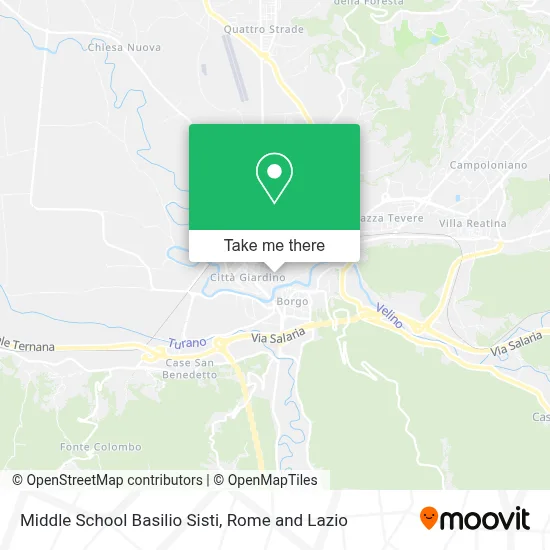 Middle School Basilio Sisti map