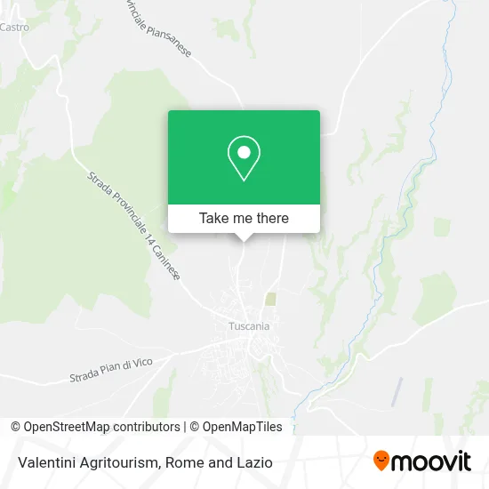 Valentini Agritourism map