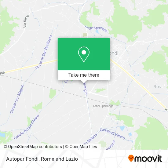Autopar Fondi map