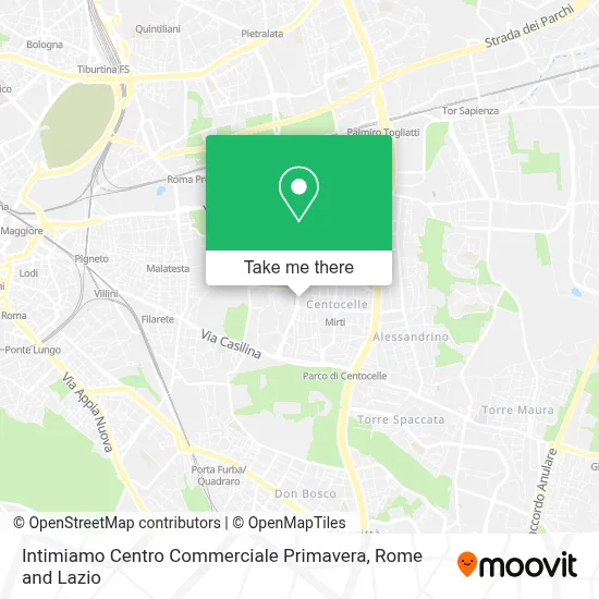 Intimiamo Centro Commerciale Primavera map