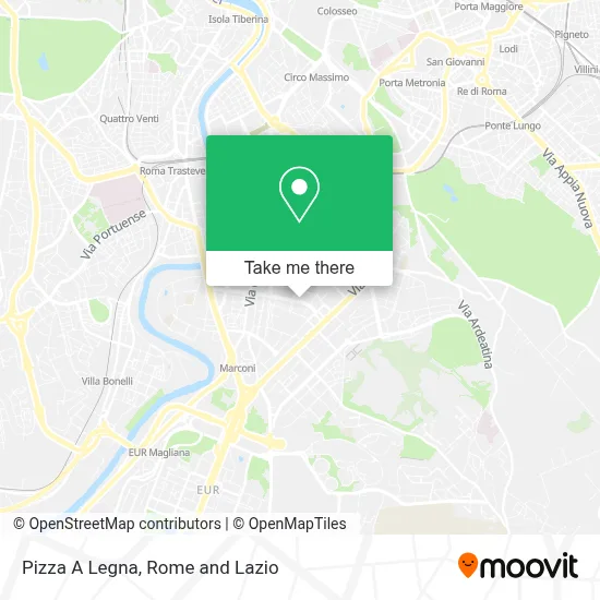 Pizza A Legna map