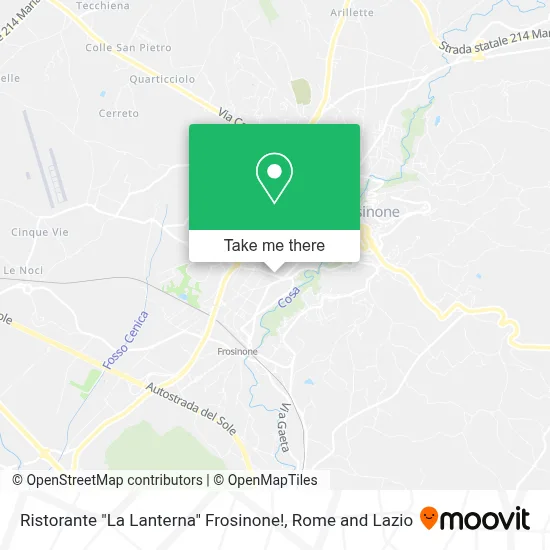 Ristorante "La Lanterna" Frosinone! map