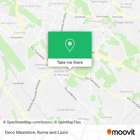 Decò Maxistore map