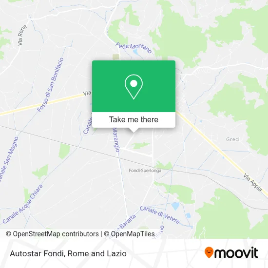 Autostar Fondi map