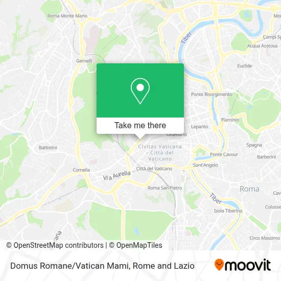 Domus Romane/Vatican Mami map