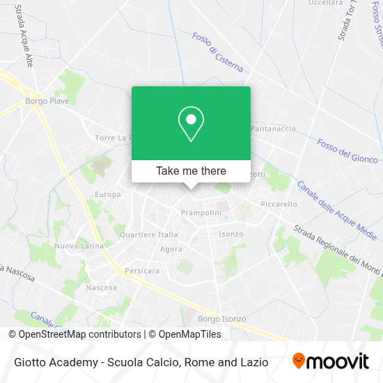 Giotto Academy - Scuola Calcio map