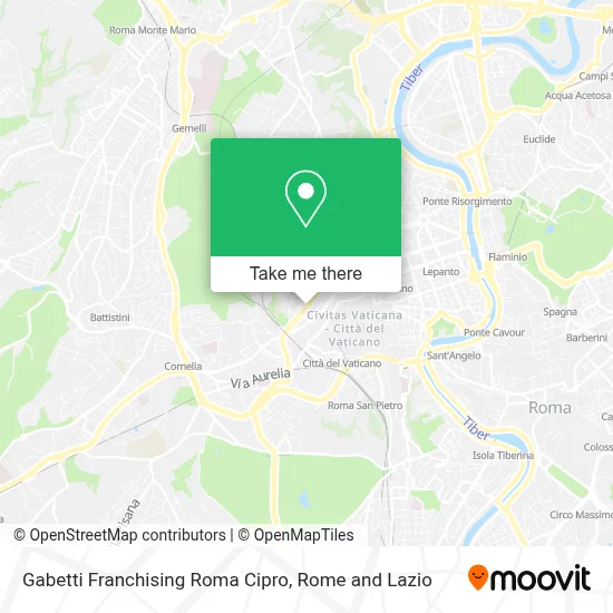 Gabetti Franchising Roma Cipro map