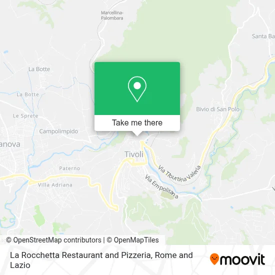 La Rocchetta Restaurant and Pizzeria map