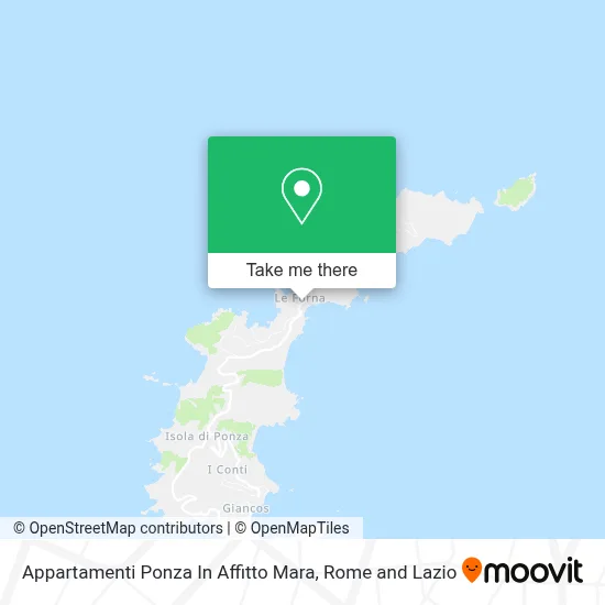 Appartamenti Ponza In Affitto Mara map