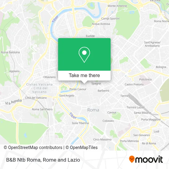 B&B Ntb Roma map