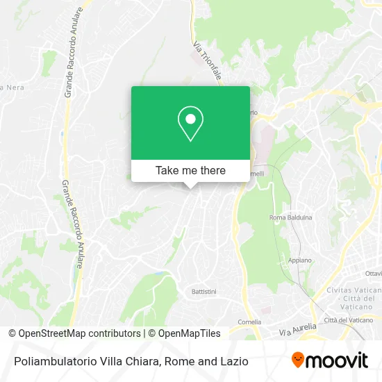 Poliambulatorio Villa Chiara map