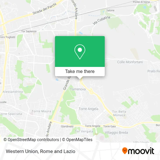 Western Union map
