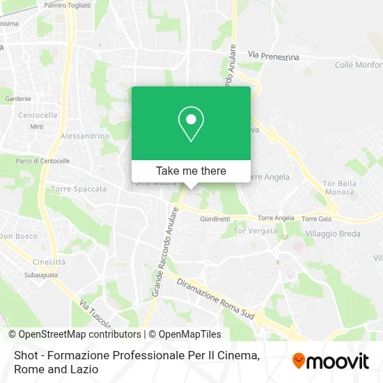 Shot - Formazione Professionale Per Il Cinema map