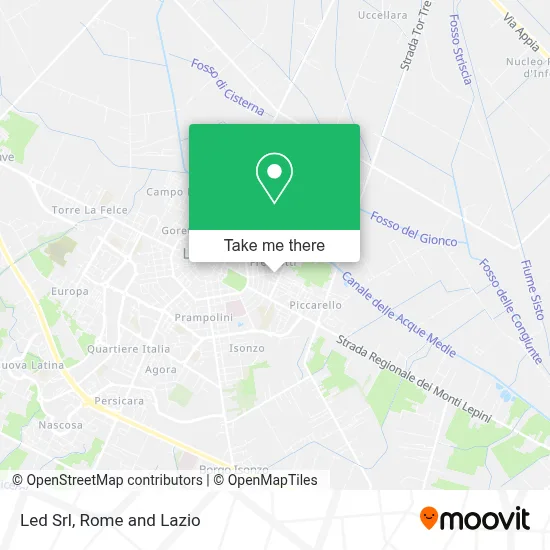 Led Srl map