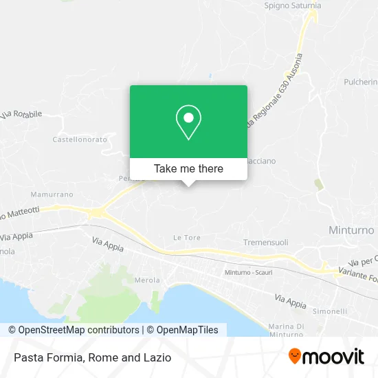 Pasta Formia map