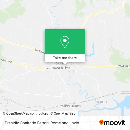Presidio Sanitario Ferrari map