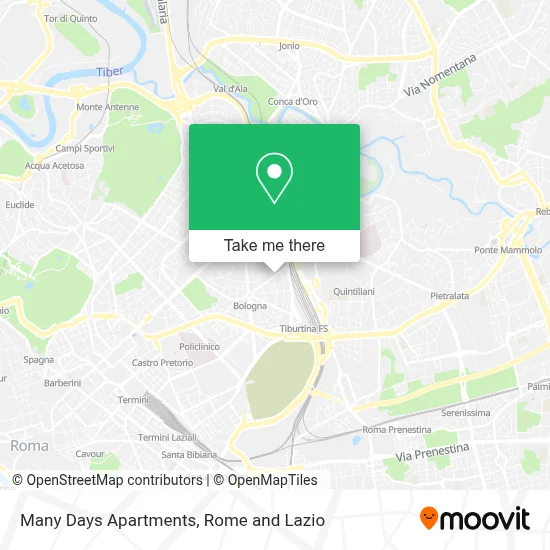Many Days Apartments map