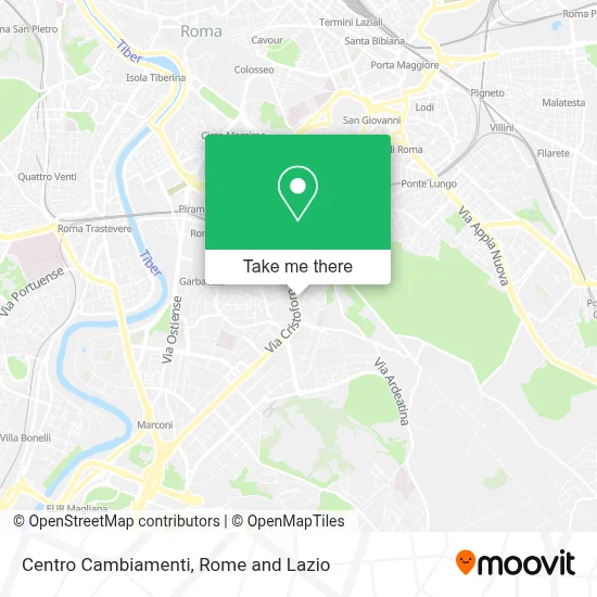 Centro Cambiamenti map