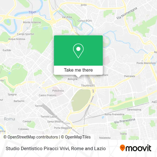 Studio Dentistico Piracci Vrivi map
