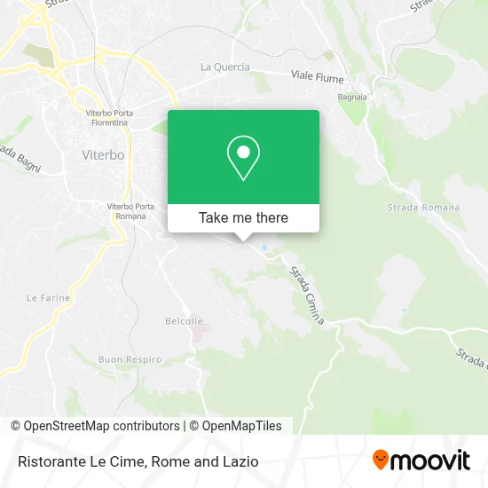 Ristorante Le Cime map