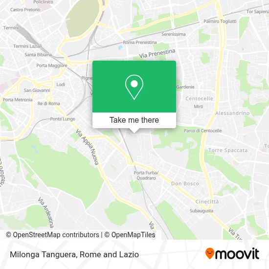 Milonga Tanguera map