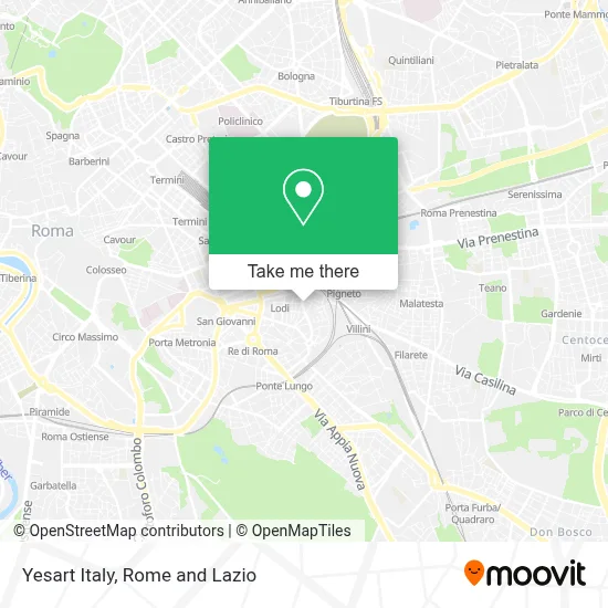 Yesart Italy map