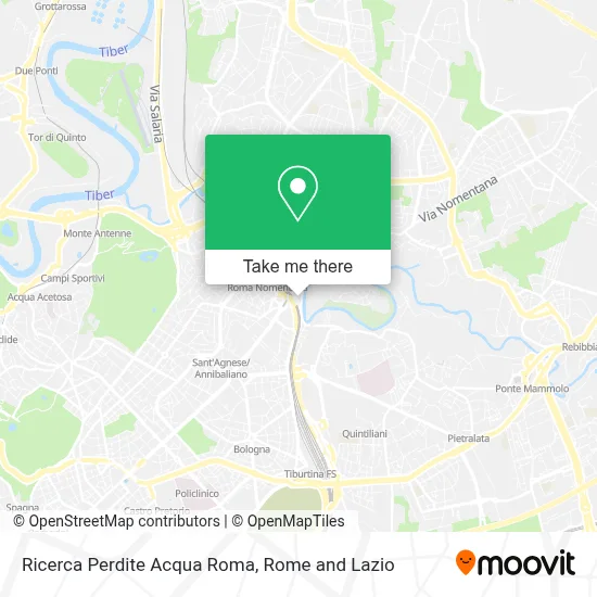 Ricerca Perdite Acqua Roma map