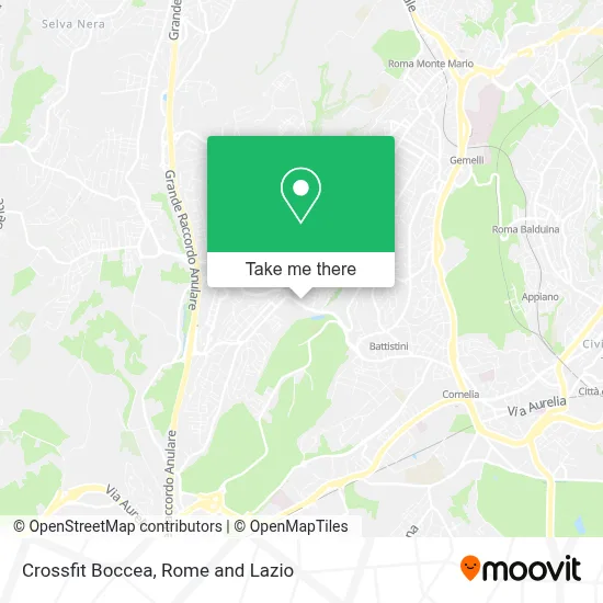 Crossfit Boccea map