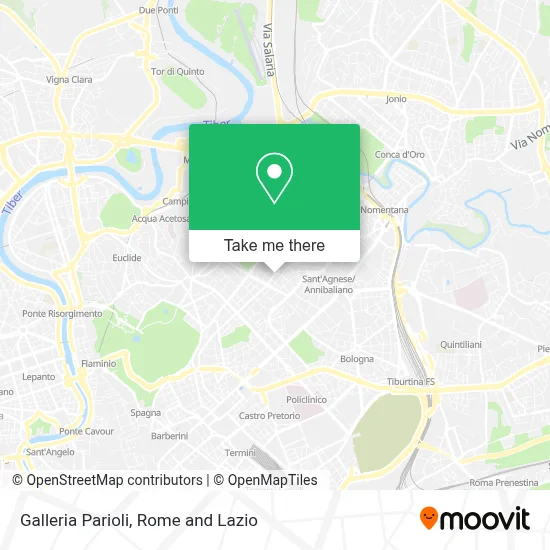 Galleria Parioli map