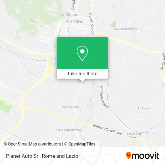 Planet Auto Srl map