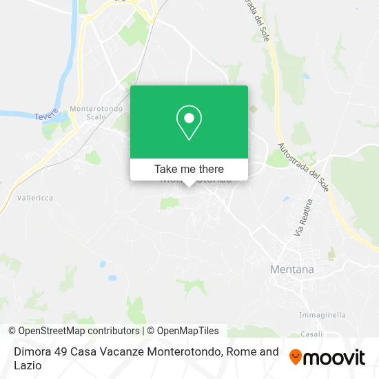 Dimora 49 Casa Vacanze Monterotondo map