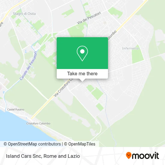 Island Cars Snc map