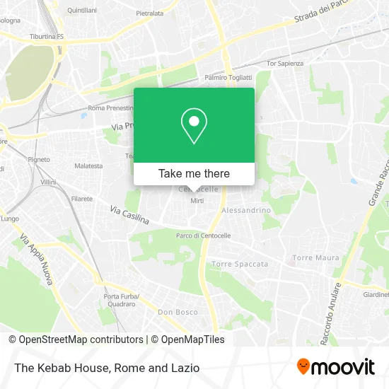 The Kebab House map