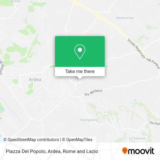 Piazza Del Popolo, Ardea map