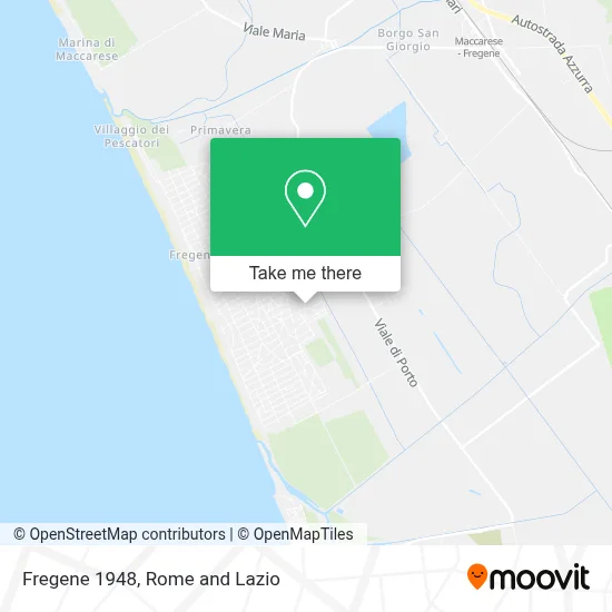 Fregene 1948 map