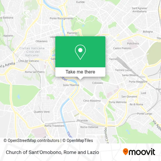 Church of Sant'Omobono map